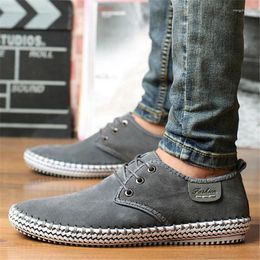 Casual Shoes Large Size 48 Men's Korean Version Of Fashion Trend Leather With Suede Handmade Board