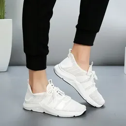 Casual Shoes 2024 European And American Leisure Fashion Running Knitted Breathable Women's Soft Sole Trendy Sports