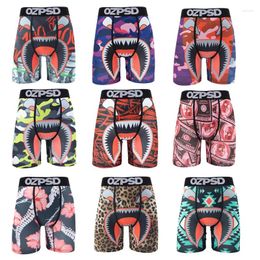 Underpants OZPSD Sexy Men Underwear Boxers Cueca Male Panty Lingerie Boxershorts Plus Size Breathable Print Man Boxer Briefs