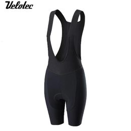 Velotec Summer Cycling Shorts MTB Bib Tights With Suspenders Mountain Bike Bicycle Lycra Biker Bibs Pad 7H Seamless Leg Pro 240521