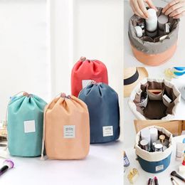 Storage Bags Cosmetic Bag Professional Drawstring Makeup Case Women Organiser Pouch Toiletry Wash Kit Travel Folding Container