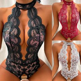 Bras Sets Sexy Open Bodysuit Underwear For Women Lace Perspective Night Skirt Sex Costumes Erotic Lingerie Corsets Bra And Panty Set