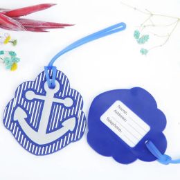 50PCS Travel Theme Party Supplies Rubber Anchor Luggage Tag Beach Themed Wedding Bridal Shower Favours Baggage Tags ZZ