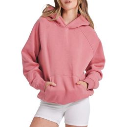 G Outer Wearing Plush Solid Colour Hoodie For Men And Women Short Hooded Casual Sports Loose Long Sleeved Top Autumn