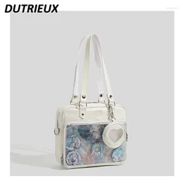 Cosmetic Bags Casual Portable Shoulder Messenger Bag For Lady Elegant Japanese Style Girl JK Fashion Sweet Cute Women's Handbags