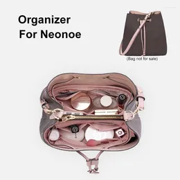 Cosmetic Bags Plush Insert Organizer Fits For Neo Noe Portable Makeup Bag Handbag Travel Inner Purse Liner Shaper