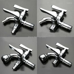 Bathroom Sink Faucets Wall Mounted Half Inch Thread Chrome 4 Models Dual Handle Bib Tap L17087