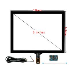 8 Inch IPS Multipurpose Portable Monitor LCD Display Screen HDMI-Compatible VGA AV Driver Control Board Digitizer Touchscreen