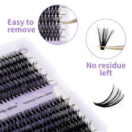Wendy Lashes Cluster Lashes 240 Pcs Large Tray 10D+20D/30+40D Mix DIY Clusters Soft Lashes Extension Mixed Tray Faux Mink Lash