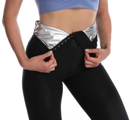 Sweat Sauna Pants Body Shaper Slimming Pants Legging sudation femme Waist trainer leggings Weight loss Shorts Women Shapewear Q0813900901