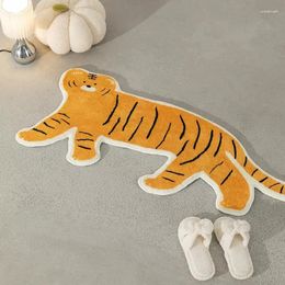 Carpets Cartoon Printing Tiger Bedroom Rug Animal Carpet Bathroom Bathmat Foot Pad Bath Mat Doormat Home Kids Room Nursery Decor