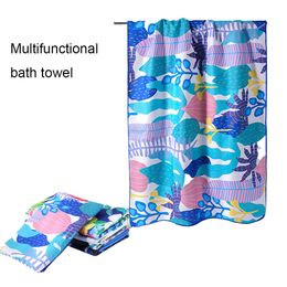 Soft and Comfortable Double-sided Terry Cloth Absorbent Quick Drying Beach Towel Printed Beach Swimming Towel