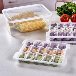 Storage Bottles Kitchen Thickened Three-Layer Dumpling Box Refrigerator Food Compartment Home Accessories Organiser