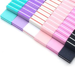 10/25/50pcs lot Double-sided Mini Nail File Blocks Colourful Sponge Nail Polish Sanding Buffer Strips Polishing Manicure Tools