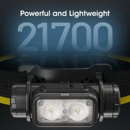 NITECORE NU50 21700 USB-C Rechargeable Headlamp 1400 Lumens Powerful Lightweight White Red Light Headlight