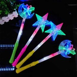 LED Light Sticks LED flash headband Cosplay Light headband concert wand Star snowflake flash stick