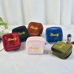 Storage Bags Portable Monthly Sanitary Napkin Physiological Bag Red Hand Middle Small Cosmetic