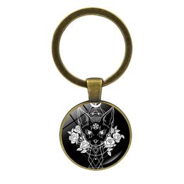 9colors dark animals gothic science fiction fantasy viking hero movie film charaters Glass Cabochon keychain High Quality