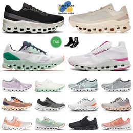 Authentic Running Cloud Shoes Monster All Black All White Surfer Crek Flame White Mens Womens Sneakers Nova Hot Pink Trainers Barbie Tennis Shoe Cloudswift Surfer