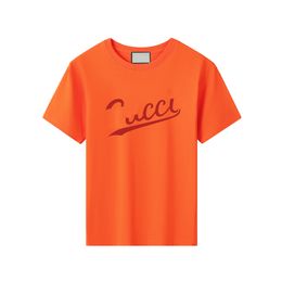 Sommar kortärmad t-shirt designer för pojkar flickor ren bomullskläder sommarbrev halvärmade barn toppar modekläder HS001