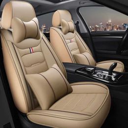 Car Seat Covers WZBWZX Universal Leather Car Seat Cover For Mercedes Benz All Models E Class GLK GLC S600 400 SL W212 W211 SLK Car Accessories T240520