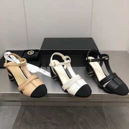 Designer Dress Shoes Rhinestone High-Heeled Sandals Summer Casual Women's Shoes Retro Women's Shoes