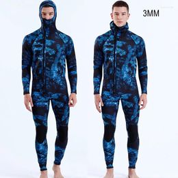 Women's Swimwear 3MM Neoprene Full Body SBR Keep Warm Diving Suit Outdoor Spearfishing Kayaking Surf Drifting Snorkelling Swim Wetsuit Hooded