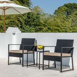 courtyard furniture set, wicker tavern set, outdoor furniture, rattan table and courtyard chair set suitable for balconies, courtyards, porch, and decks