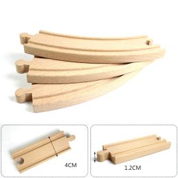 New Wooden Track Railway Toys Beech Wooden Train Track Accessories Fit for Biro Wood Tracks Educational Toys for Children