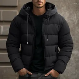 Men's Jackets Winter Coat Jacket Puffer Zipper Pocket Polyster Outdoor Date Casual Daily Regular Fashion