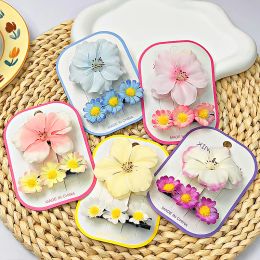2PCS/Set New Sweet Flower Hair Clips For Women Girls Beautiful Small Daisy Barrettes Hairpins Hairgrips Fashion Hair Accessories
