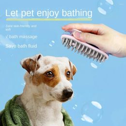 Dog Apparel Soft Silicone Brush Pet Shampoo Massager Bath Bathroom Puppy Washing Massage Dispenser Grooming Shower