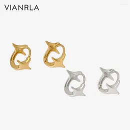 Stud Earrings VIANRLA 18K Gold Earring 925 Sterling Silver Jewelry Hoop Star Lovely Style