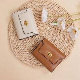 Wallets Fashion Women Simple Solid Color Short PU Leather Pouch Card Holder Coin Purse Girls Money Bag