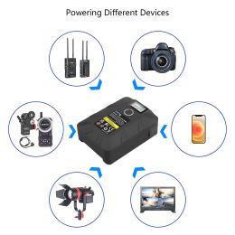 New Upgrade V Mount Battery V-Lock lithium battery for Type-C USB Micro pocket batteries for cameras smartphones laptops