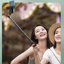 1.6m Selfie Stick Tripod Phone Holder Mobile Bluetooth Tripod Stand with Remote Control Ring Light Tripod Telescopic Rod