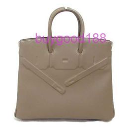 10A Bridkkin Delicate Luxury Womens Social Designer Totes Bag Shoulder Bag 25 Shadow Grey Hand Bag Swift Leather Grey Used Women