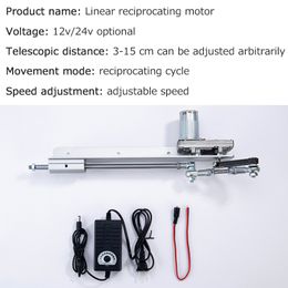 Reciprocating Cycle Linear Actuator Stroke 3-15CM DC 12V/24V Gear Adjustable Telescopic Motor With Speed Controller