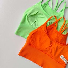 High Strength Thin Belt Fake Two-piece Yoga Vest Integrated Sports Women's Shockproof Quick Drying Running Fiess Bra