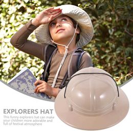 Caps Hats New Fashion British Explorer Hat Childrens Vietnam Toquilla Helmet Pit Sun Boys and Girls War Army Wildlife Park Jungle Miner d240521