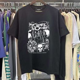 Fashion Haruku My Chemical Romance Mcr Dead Men's T-Shirt Black Parade Punk Emo Rock Summer Tee Tops Women Clothing M521 14