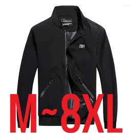 Men's Jackets 2024 Baseball Jacket Men Big Tall Casual Dress Coat Male Work Plus 8XL 7XL 6XL Large Size Clothing Oversized Spring