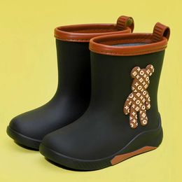 Kids Waterproof Cartoon Little Bear Rain Boots Baby Non-slip Sneaker Boy Girl Cute Children Shoes Four Seasons L2405