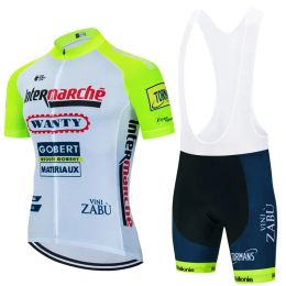 2023 Summer Cycling Set Men Cycling Clothing Bike Clothing Breathable Anti-UV Bicycle Wear Short Sleeve Cycling Jersey Bib Sets