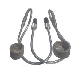 110V/220V Metal Gooseneck Fexible Serpentine Tubes 20/25mm Axial Enail Heating Coil With 5 Pin XLR Male Plug For E Nail Electric Digital PID Controller