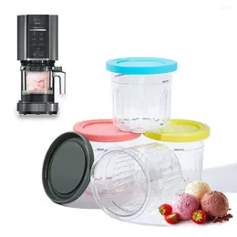 Storage Bottles Organization Ice Cream Pints Cup Leak Proof With Lids Makers Plastic Replacement Jars For Ninja Creami