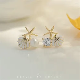 Stud Earrings Unique Personality Fresh And Sweet Asymmetrical Starfish Inspiration Need