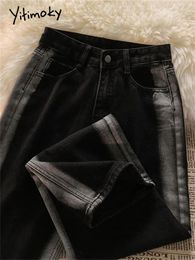 Women's Jeans Black For Women 2024 High Waisted Wide Leg Office Ladies Korean Fashion Vintage Casual Chic Y2k Pants