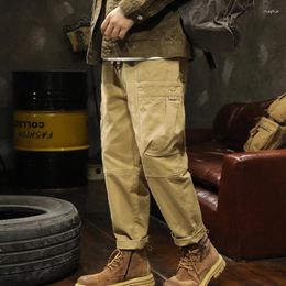 Men's Pants American Retro Straight Loose Cargo Casual Spring And Autumn Trend Sports Long