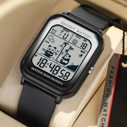 Wristwatches Digital Watch Men Military Army Sport Male Electronic Wristwatch Luxury LED Stopwatch Waterproof Clock Gift